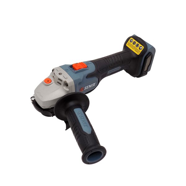 Senix 20 Volt Max* 5-Inch Brushless Angle Grinder, Tool Only PAX2125-M2-0